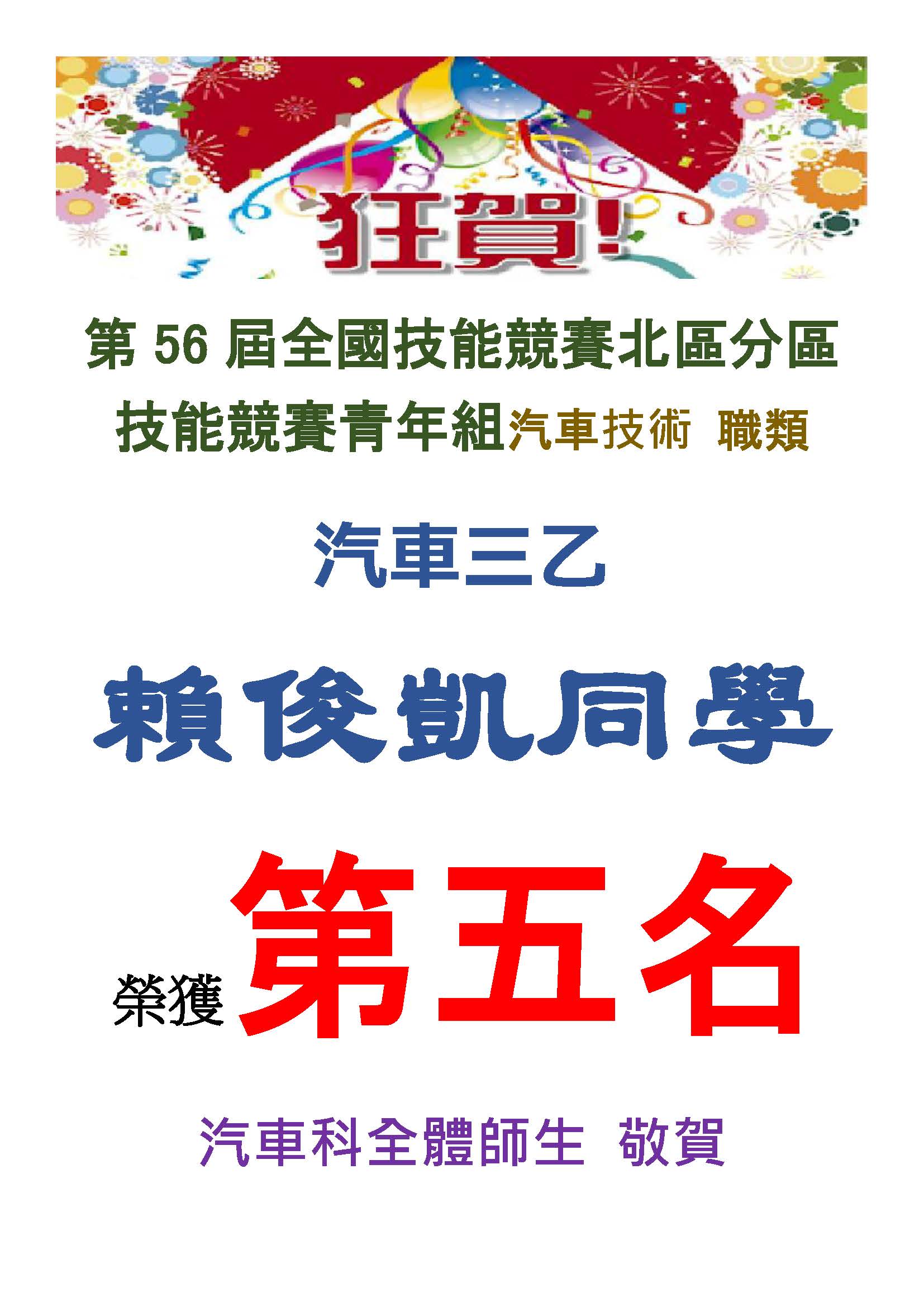 榜單_賴俊凱_56分區第五