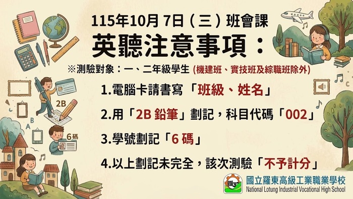 115-1 第一次英聽測驗