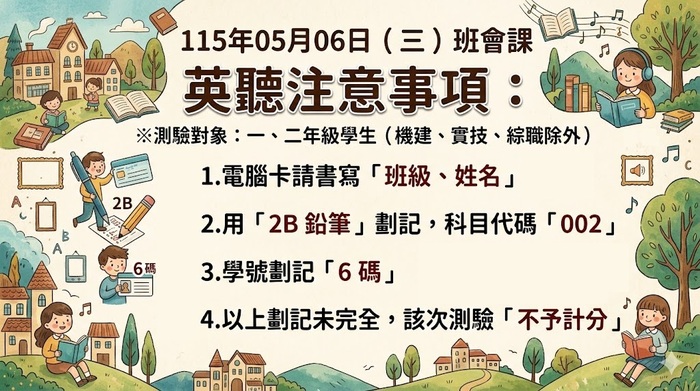 114-2 第二次英聽測驗